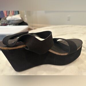 Pedro Garcia Dakota Black Suede Sandals